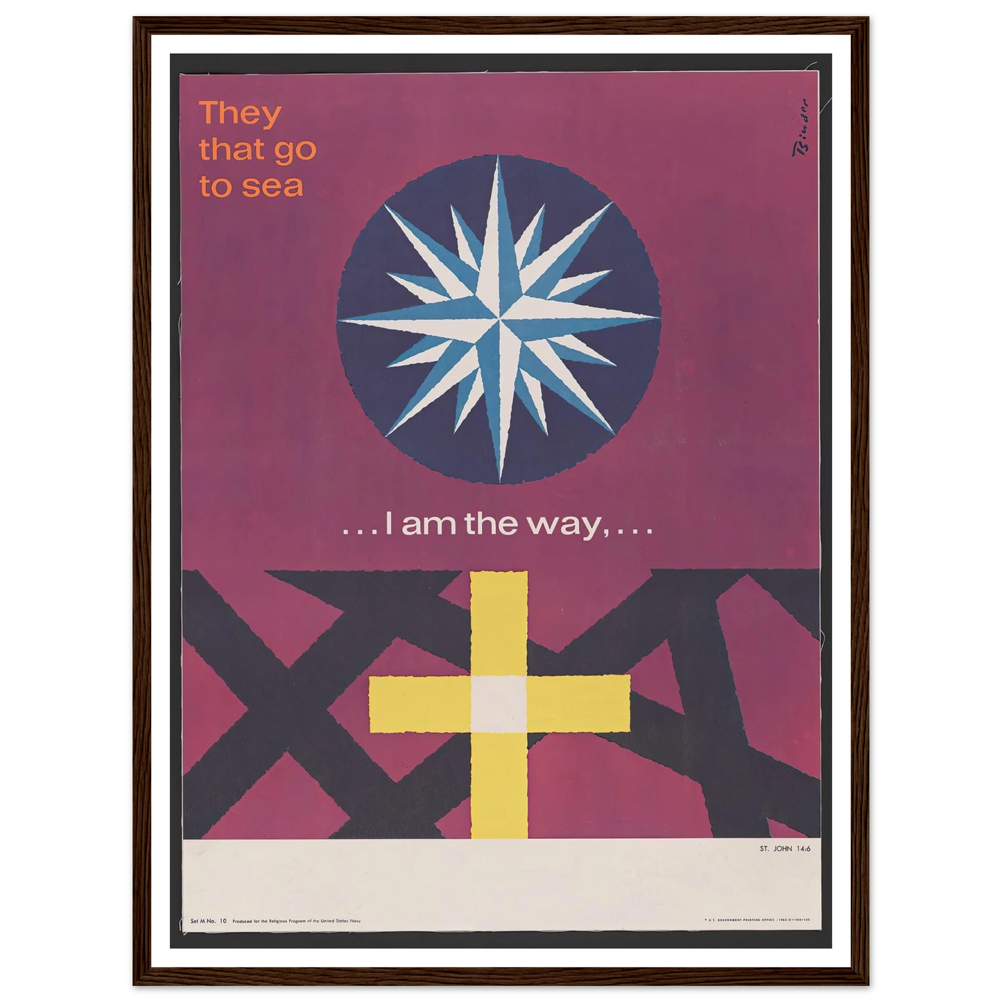 I am the way… St. John 14_6 (1963) Art Print | Joseph Binder-Quipham Collections