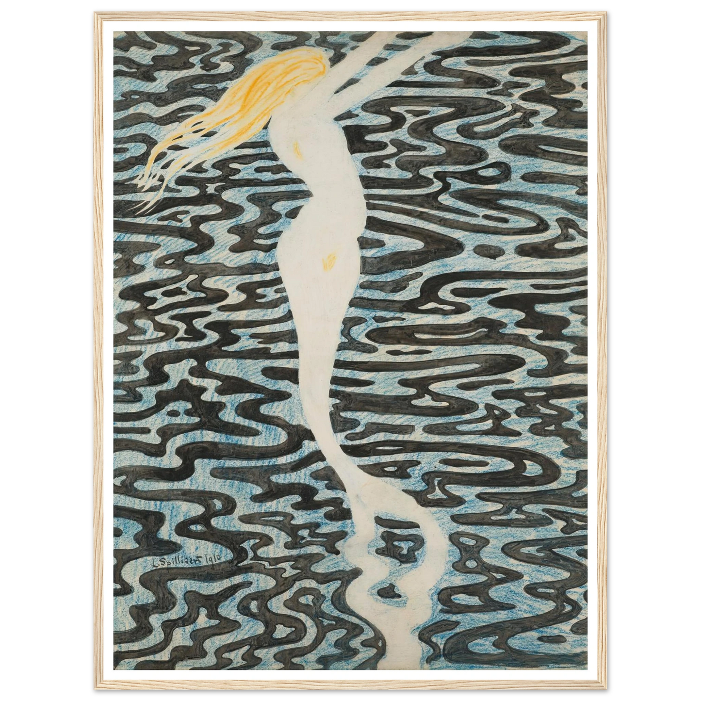 Sirène (Baigneuse) (1910) Art Print | Leon Spilliaert-Quipham Collections