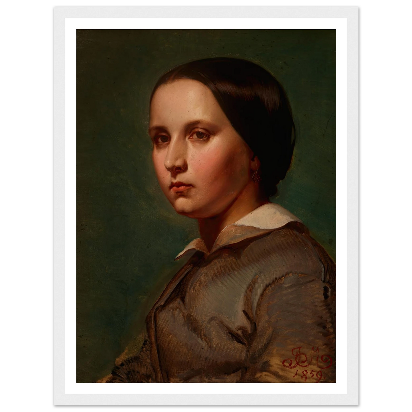Portrait of Maria Matejko (1859) Art Print | Jan Matejko-Quipham Collections