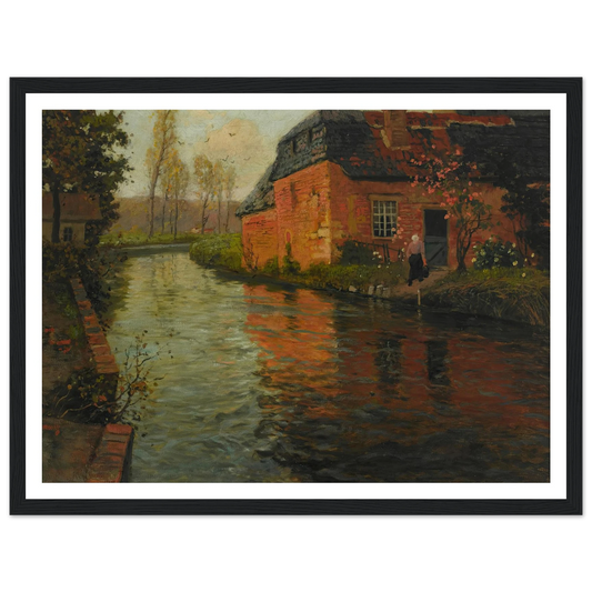 A view of the river La Varenne (1894) Art Print | Frits Thaulow-Quipham Collections
