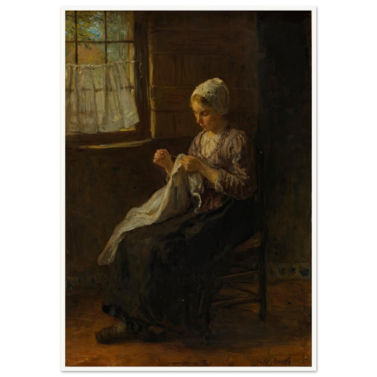 The young seamstress Art Print | Jozef Israels-Quipham Collections