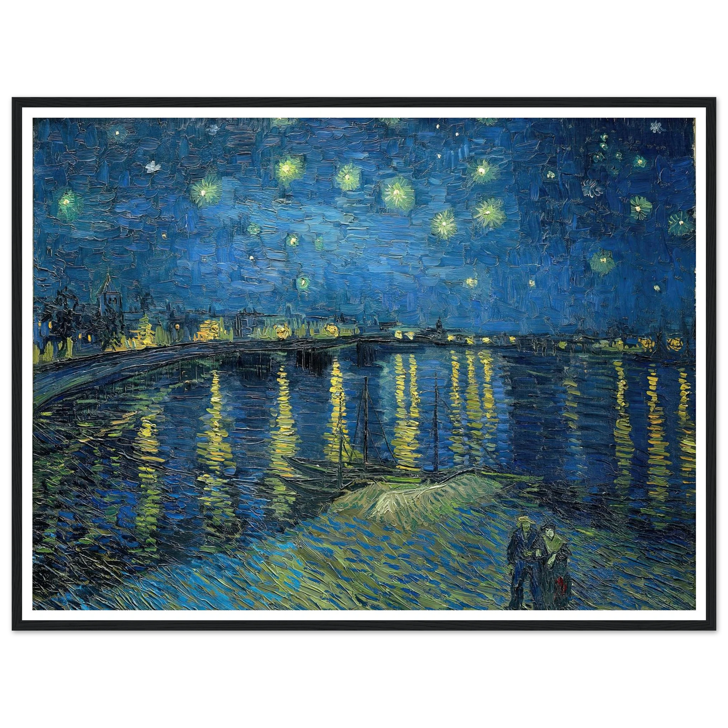 Starry Night Over the Rhone (1888) Art Print | Vincent van Gogh-Quipham Collections