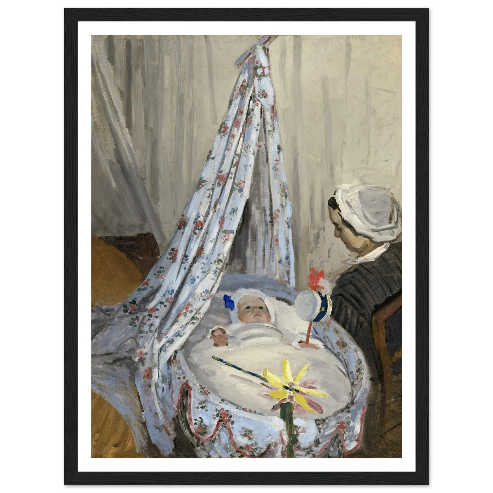 The Cradle – Camille with the Artist’s Son Jean (1867) Art Print | Claude Monet-Quipham Collections