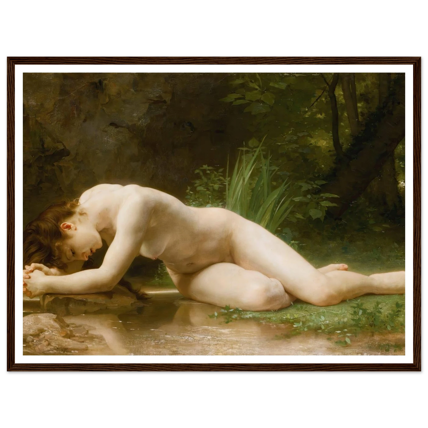 Biblis Art Print | William Bouguereau - Framed Poster - 30x40 cm / 12x16″ - Black frame