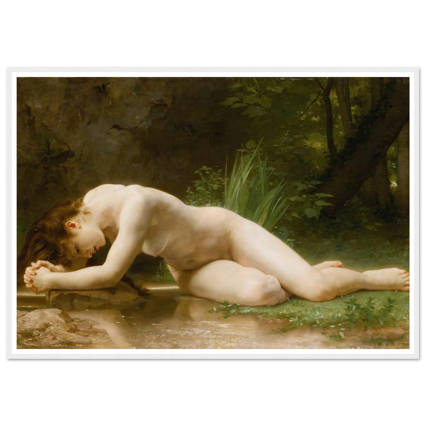 Biblis Art Print | William Bouguereau - Framed Poster - 30x40 cm / 12x16″ - Black frame