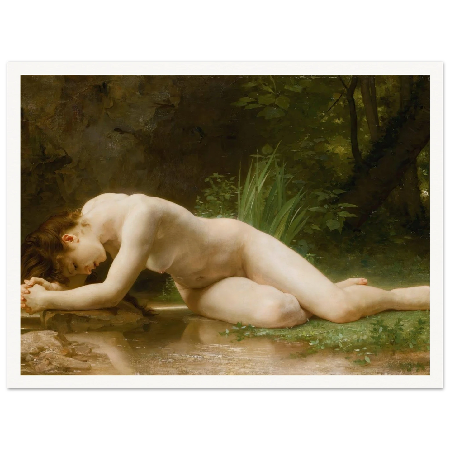 Biblis Art Print | William Bouguereau - Framed Poster - 30x40 cm / 12x16″ - Black frame