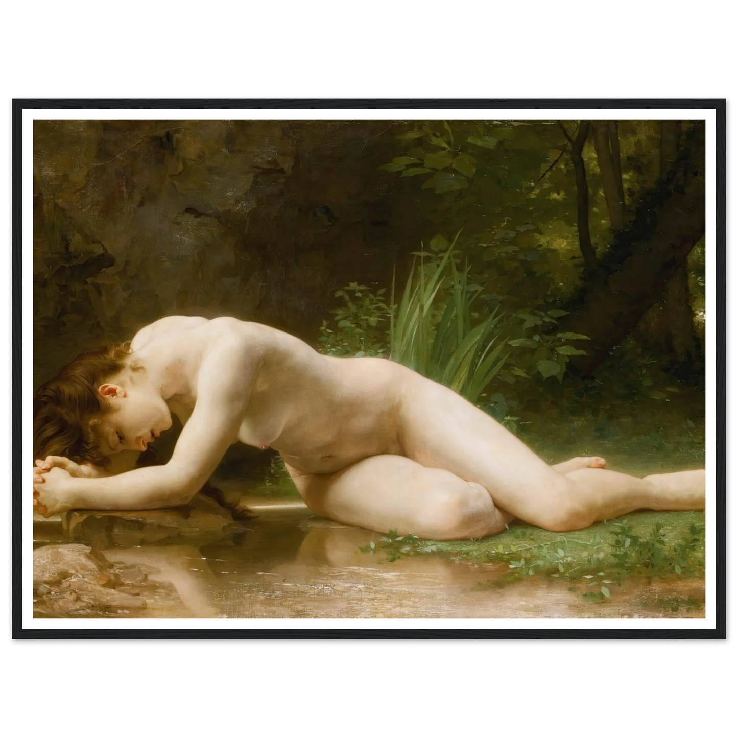 Biblis Art Print | William Bouguereau - Framed Poster - 30x40 cm / 12x16″ - Black frame