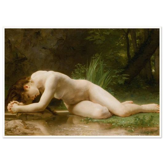 Biblis Art Print | William Bouguereau - Framed Poster - 30x40 cm / 12x16″ - Black frame