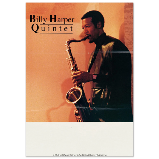 Billy Harper Quintet Art Print | US Information Agency - Framed Poster - 30x40 cm / 12x16″ - Black frame
