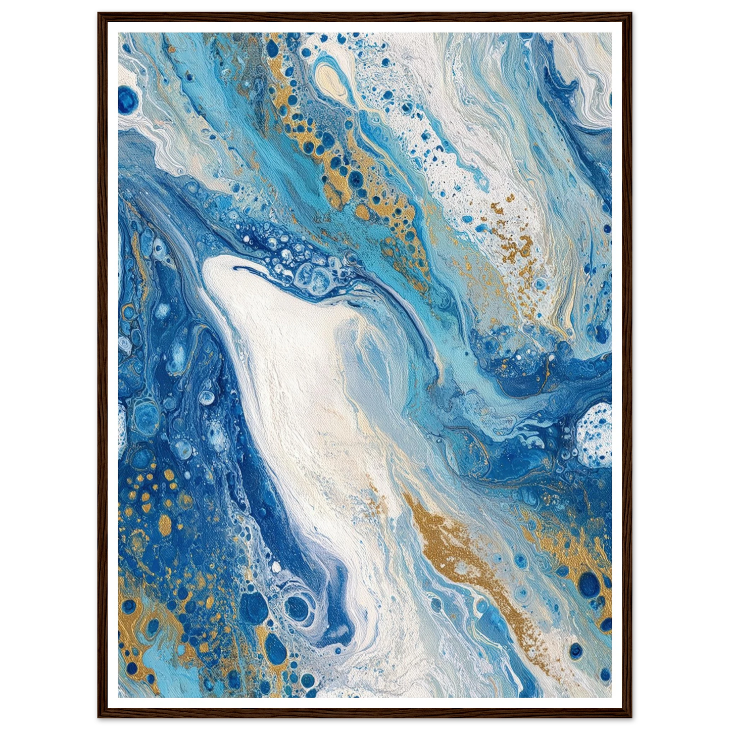 Binary Field Study - Framed Poster - 30x40 cm / 12x16″ - Black frame