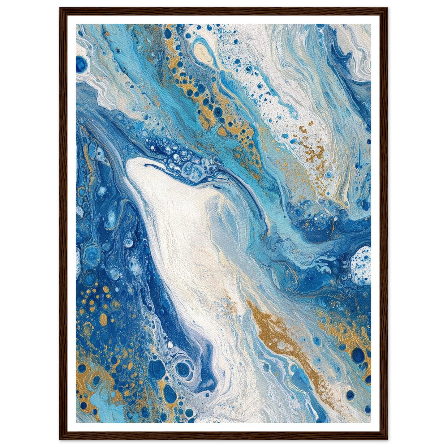 Binary Field Study - Framed Poster - 30x40 cm / 12x16″ - Black frame