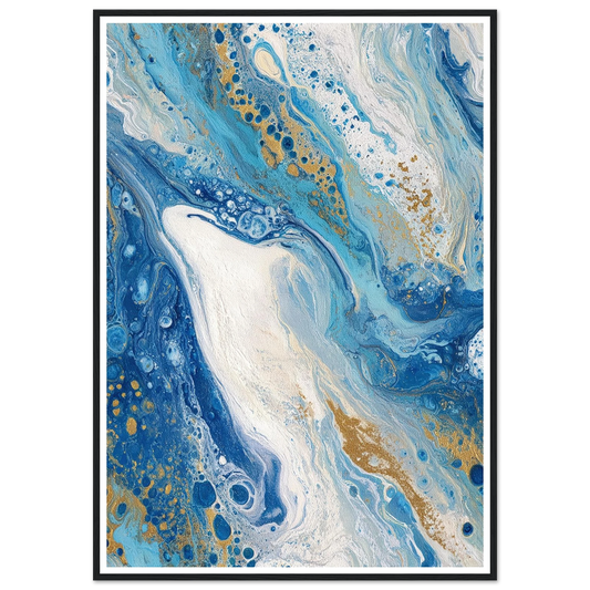 Binary Field Study - Framed Poster - 30x40 cm / 12x16″ - Black frame