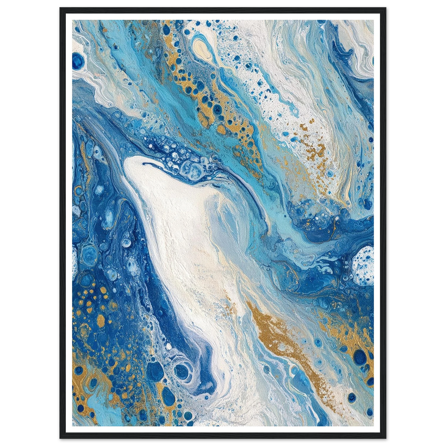 Binary Field Study - Framed Poster - 30x40 cm / 12x16″ - Black frame