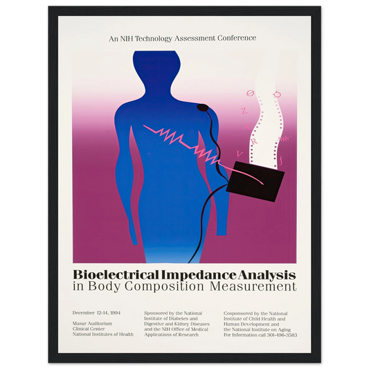 Bioelectrical impedance analysis in body composition measurement (1994) Art Print | National Institutes of Health - Framed Poster - 30x40 cm / 12x16″ - Black frame