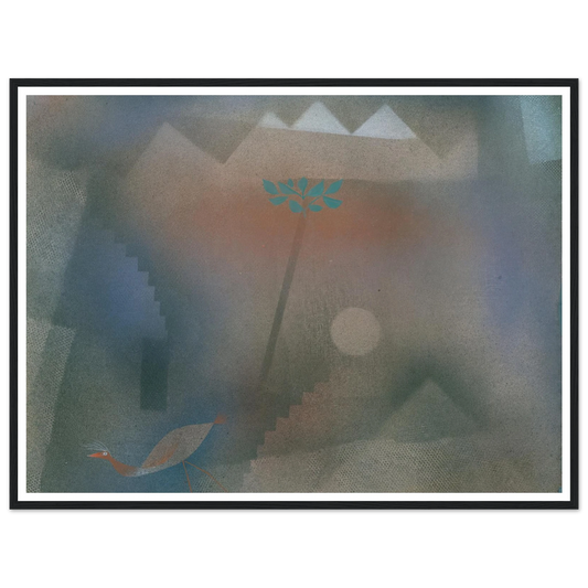 Bird Wandering Off (1926) Art Print | Paul Klee - Framed Poster - 30x40 cm / 12x16″ - Black frame