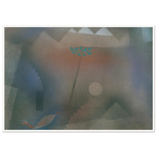 Bird Wandering Off (1926) Art Print | Paul Klee - Framed Poster - 30x40 cm / 12x16″ - Black frame