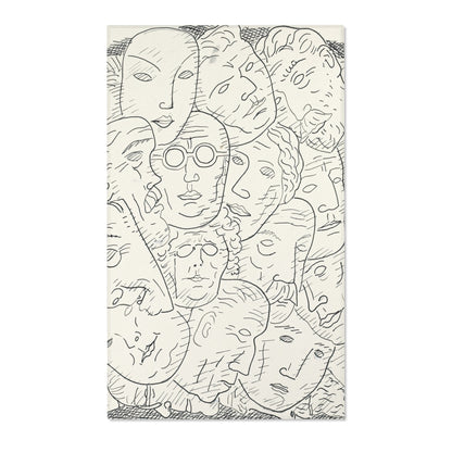 Blad met hoofden (1891) Rug | Leo Gestel - - 24" × 36" - 