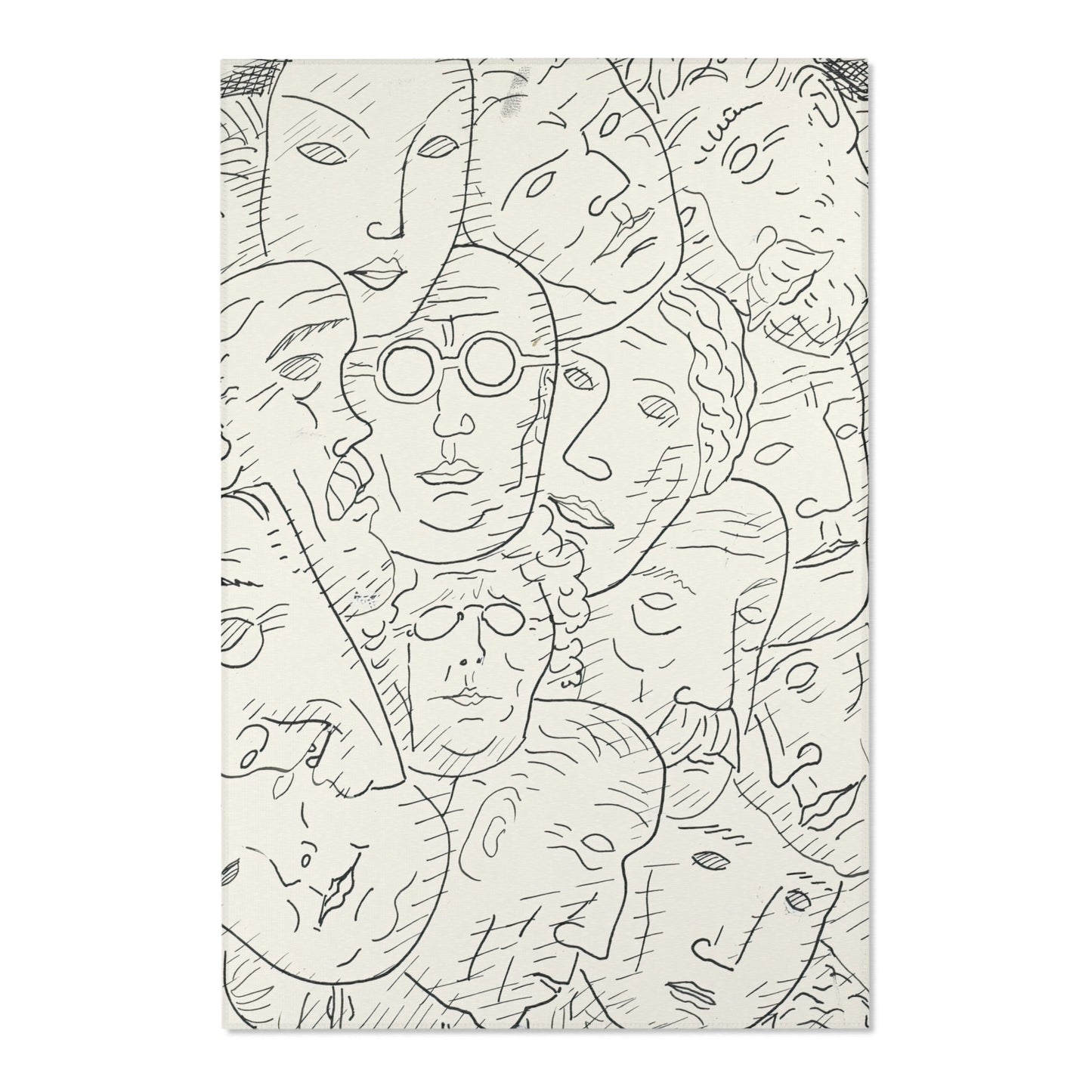 Blad met hoofden (1891) Rug | Leo Gestel - - 24" × 36" - 