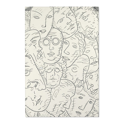 Blad met hoofden (1891) Rug | Leo Gestel - - 24" × 36" - 