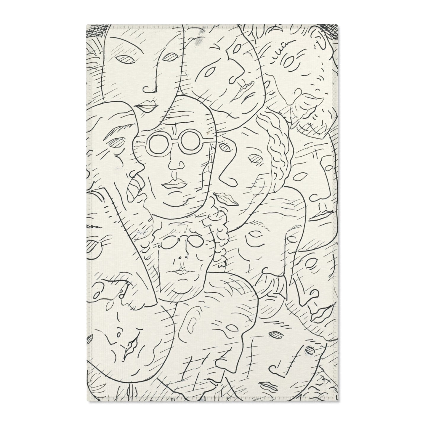 Blad met hoofden (1891) Rug | Leo Gestel - - 24" × 36" - 