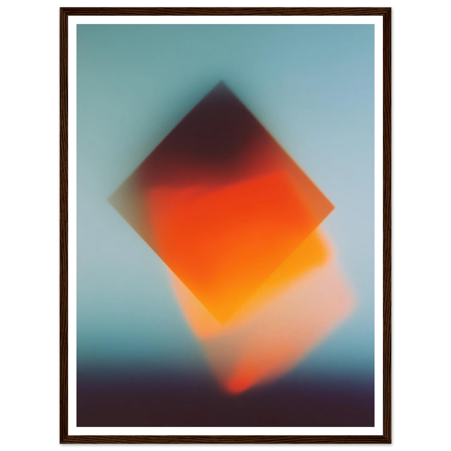 Blue Energy Burst - Framed Poster - 30x40 cm / 12x16″ - Black frame