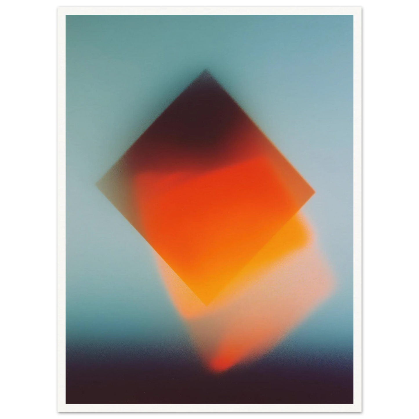 Blue Energy Burst - Framed Poster - 30x40 cm / 12x16″ - Black frame