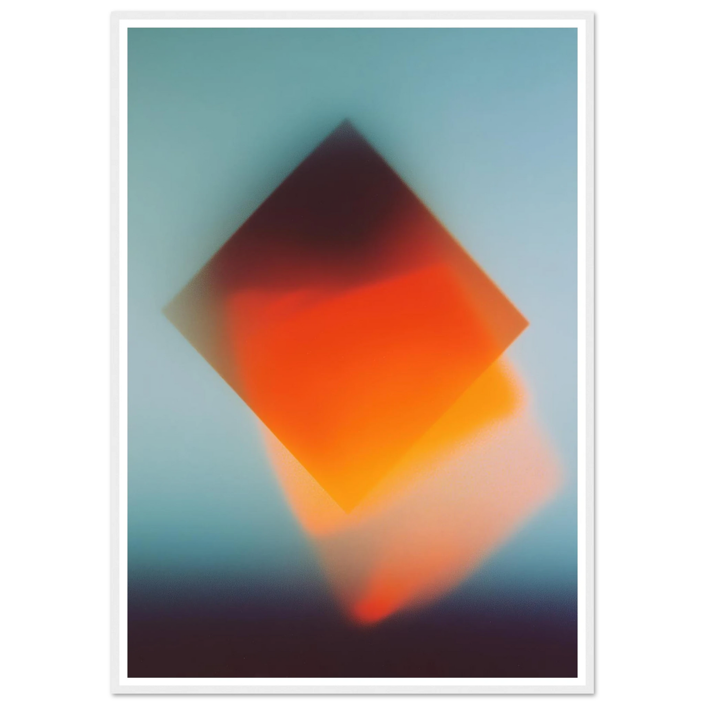 Blue Energy Burst - Framed Poster - 30x40 cm / 12x16″ - Black frame