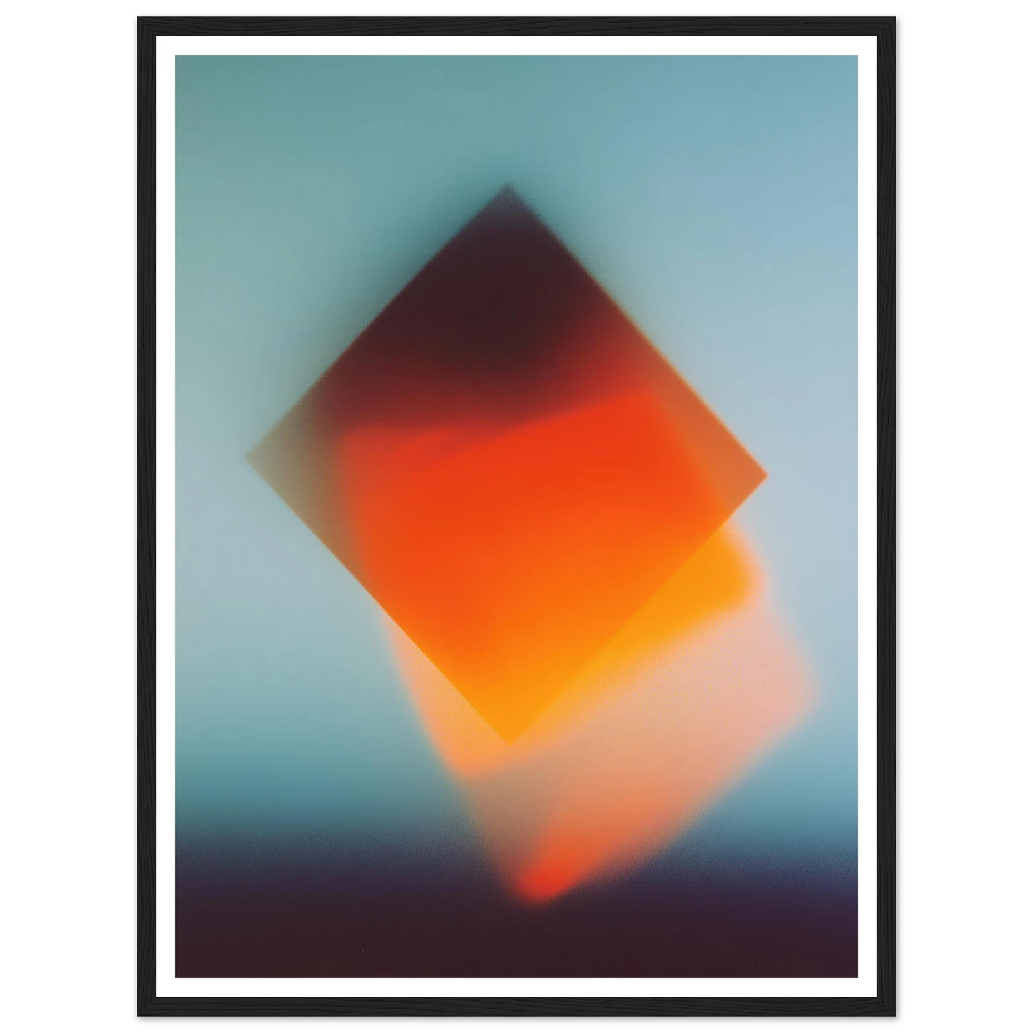 Blue Energy Burst - Framed Poster - 30x40 cm / 12x16″ - Black frame