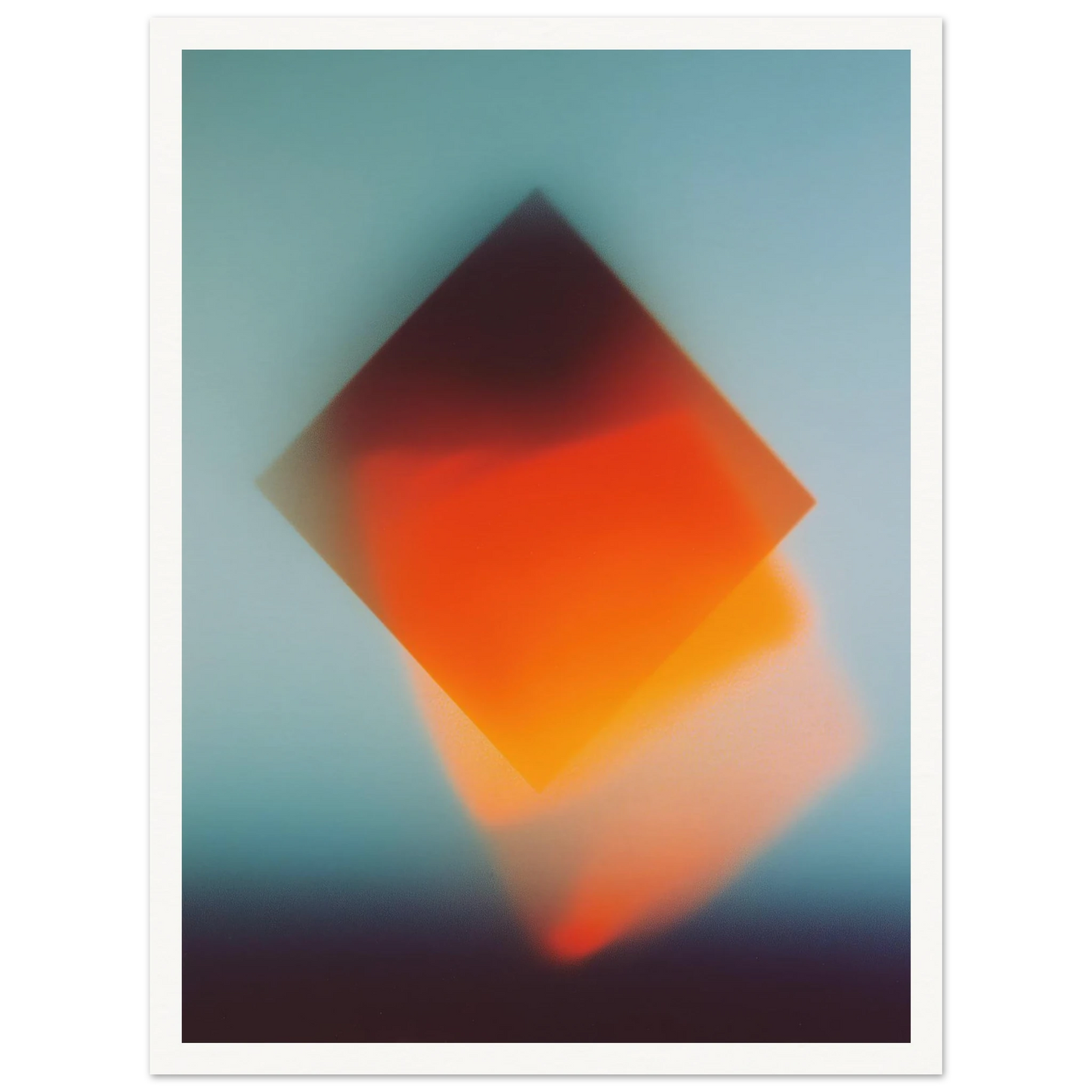 Blue Energy Burst - Framed Poster - 30x40 cm / 12x16″ - Black frame