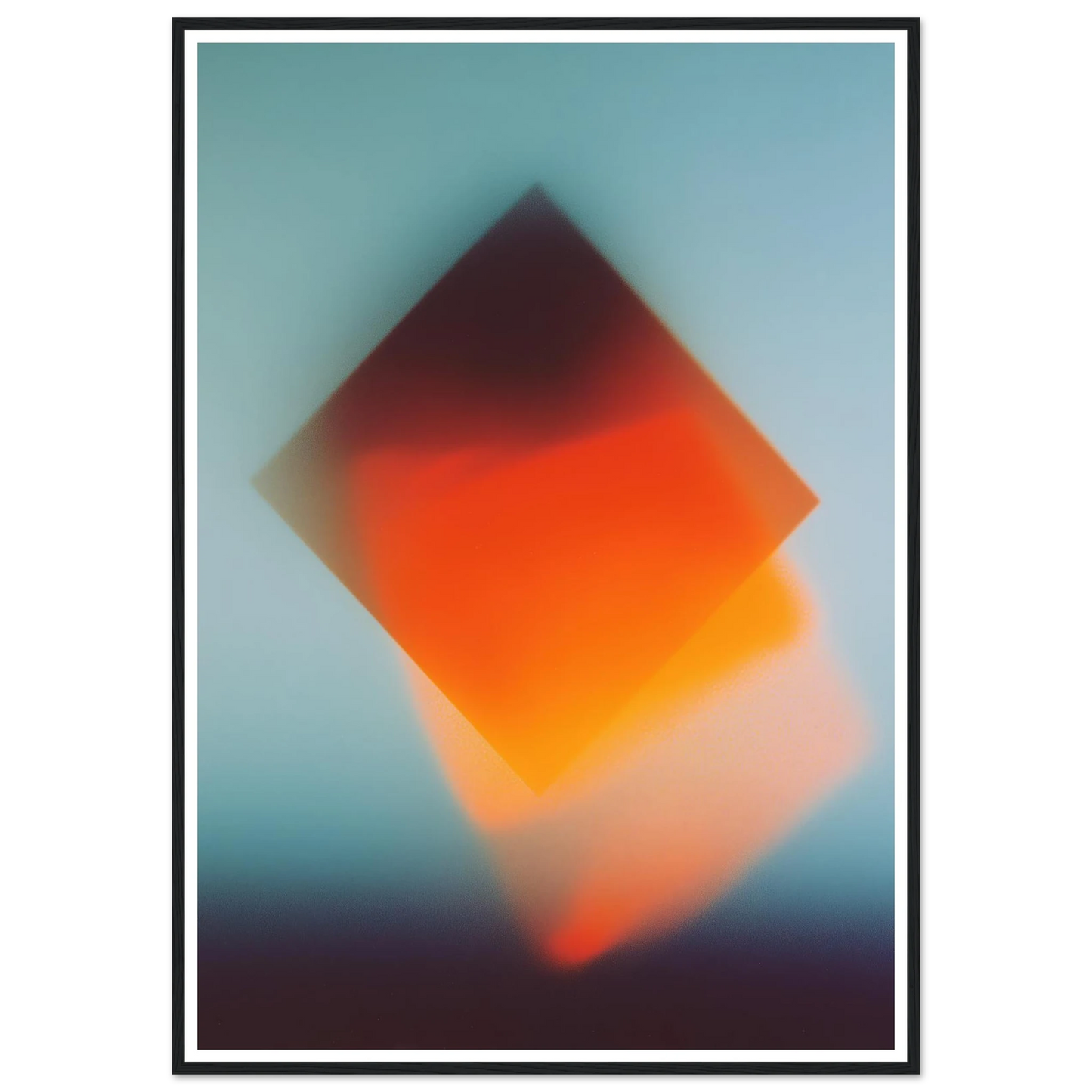 Blue Energy Burst - Framed Poster - 30x40 cm / 12x16″ - Black frame