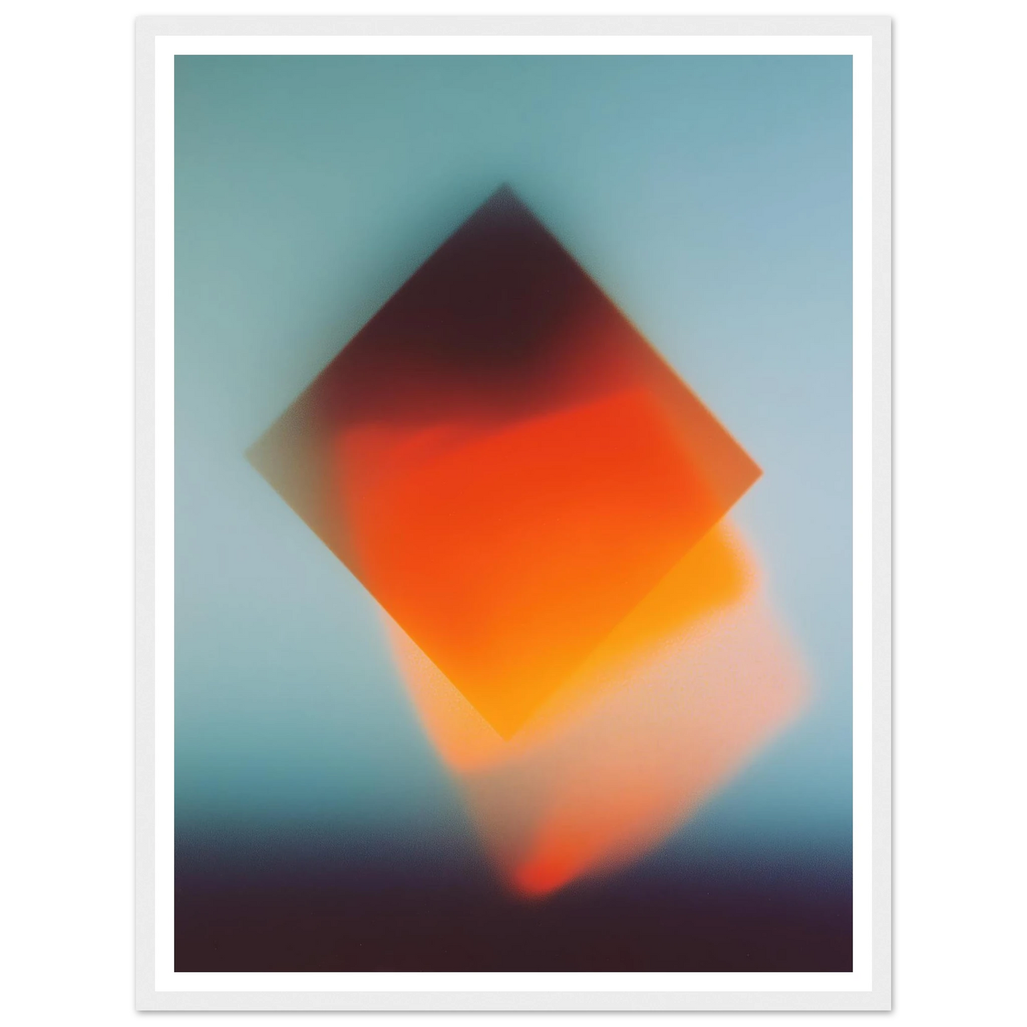 Blue Energy Burst - Framed Poster - 30x40 cm / 12x16″ - Black frame