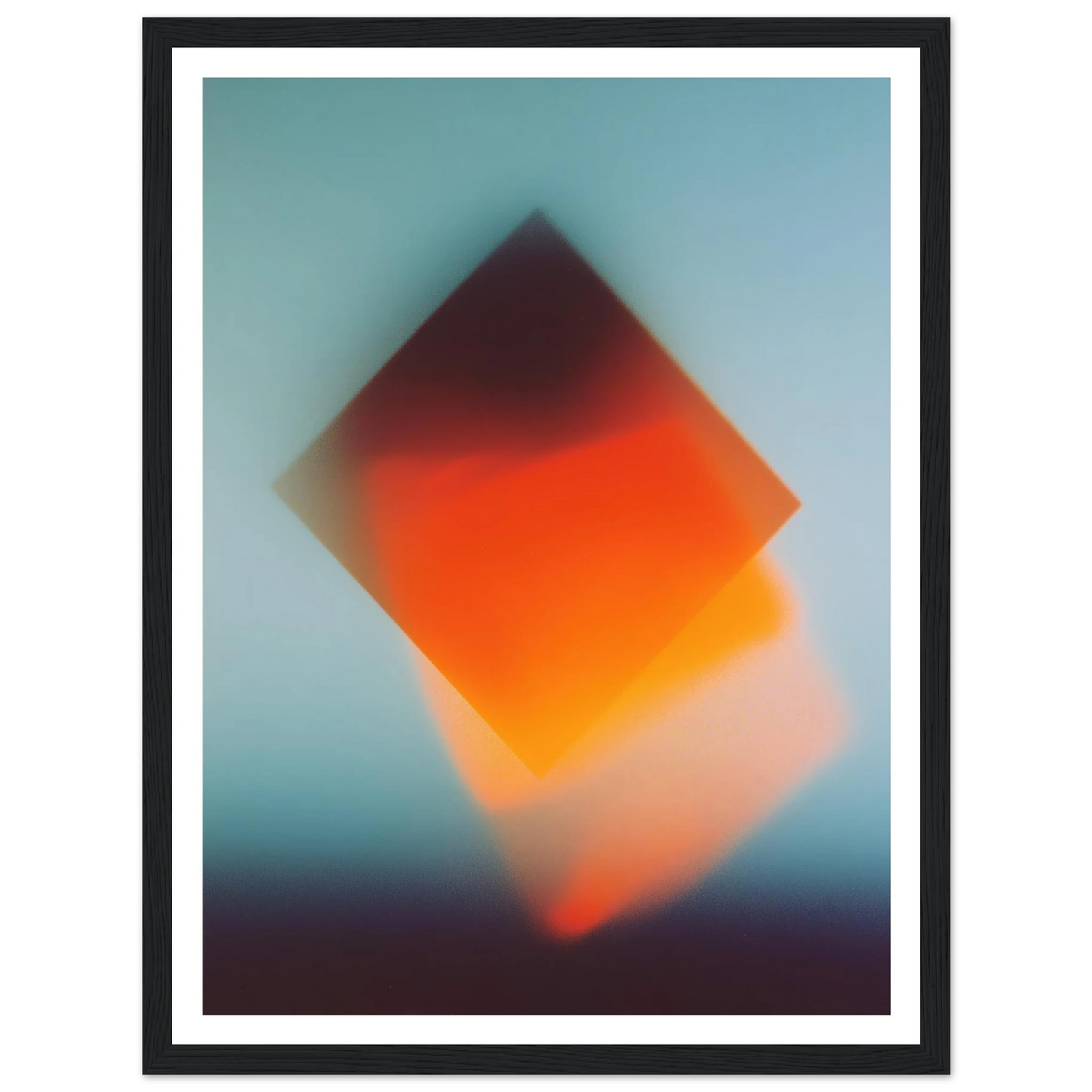 Blue Energy Burst - Framed Poster - 30x40 cm / 12x16″ - Black frame