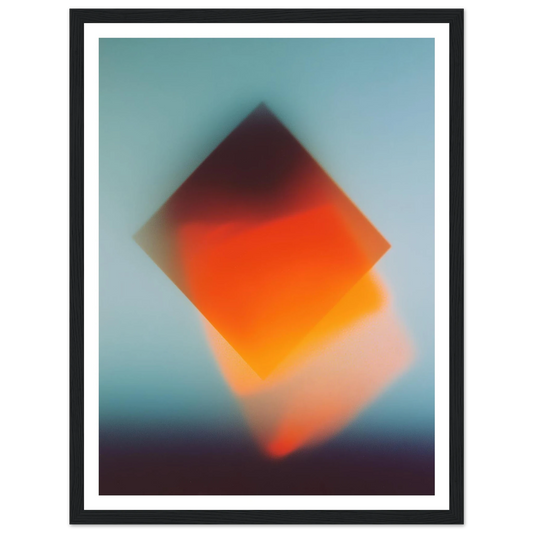 Blue Energy Burst - Framed Poster - 30x40 cm / 12x16″ - Black frame