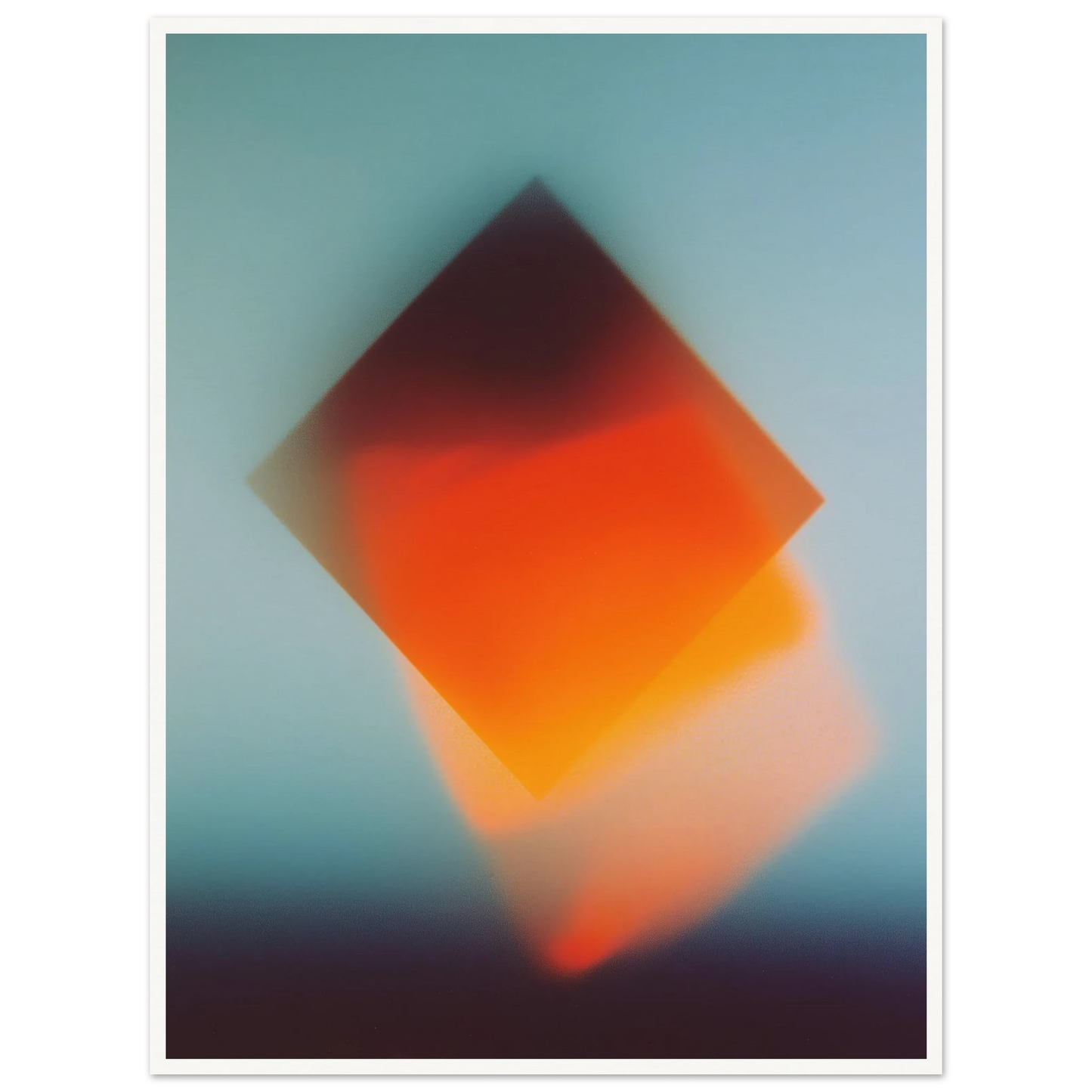 Blue Energy Burst - Framed Poster - 30x40 cm / 12x16″ - Black frame