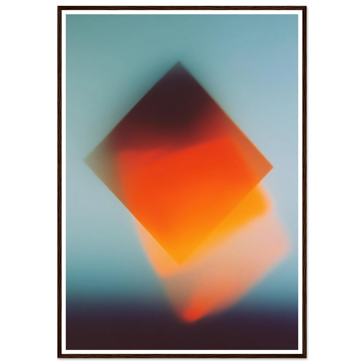 Blue Energy Burst - Framed Poster - 30x40 cm / 12x16″ - Black frame