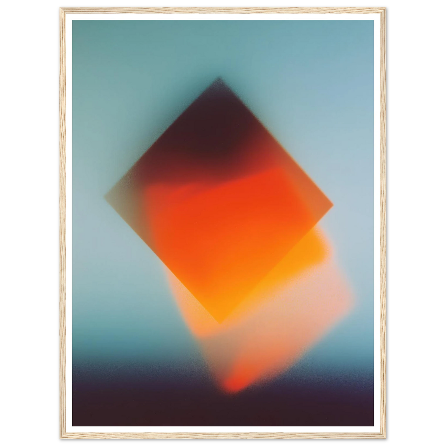 Blue Energy Burst - Framed Poster - 30x40 cm / 12x16″ - Black frame