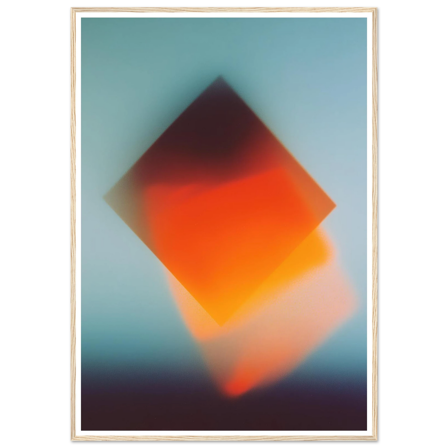 Blue Energy Burst - Framed Poster - 30x40 cm / 12x16″ - Black frame