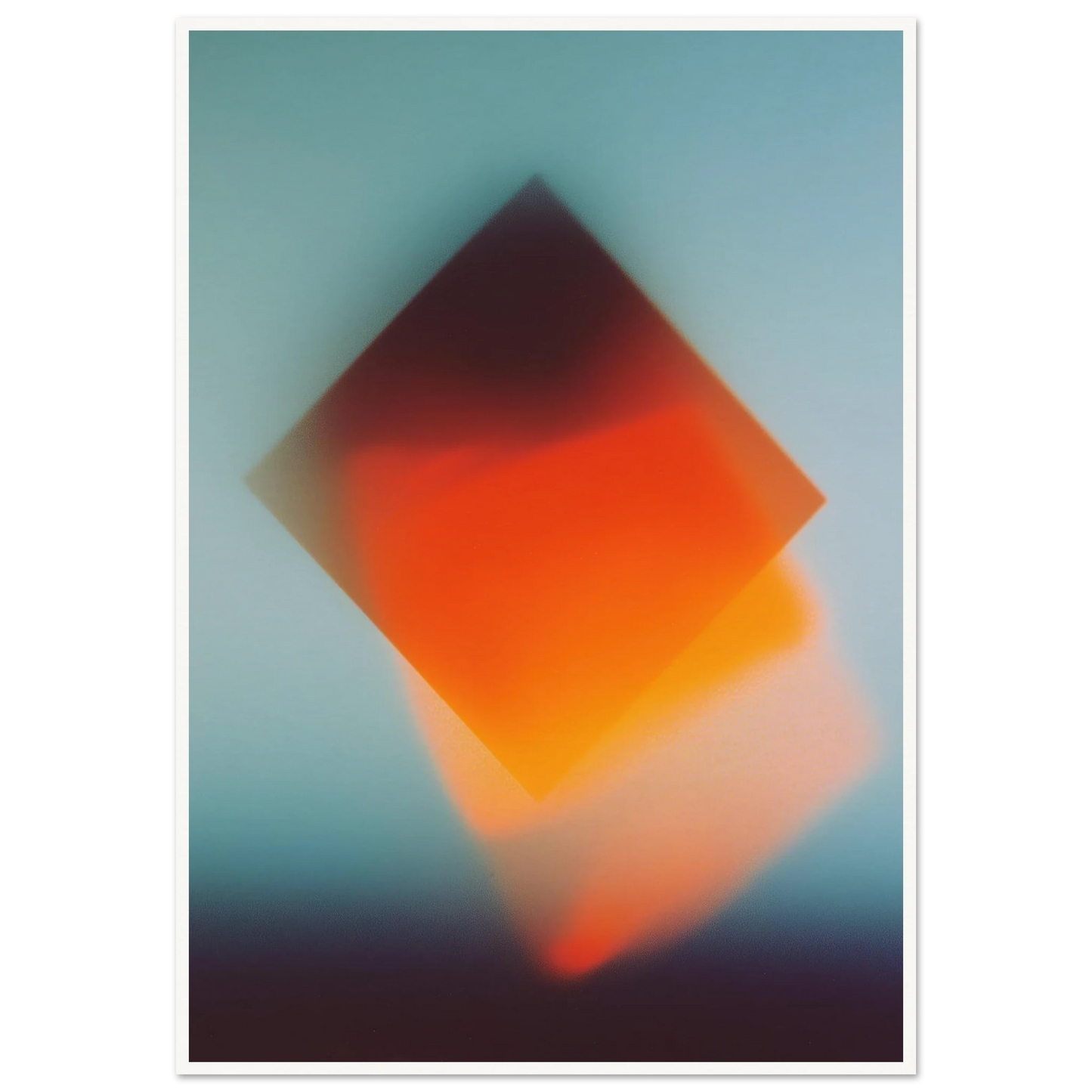 Blue Energy Burst - Framed Poster - 30x40 cm / 12x16″ - Black frame