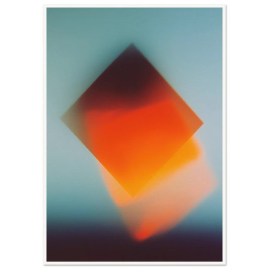 Blue Energy Burst - Framed Poster - 30x40 cm / 12x16″ - Black frame