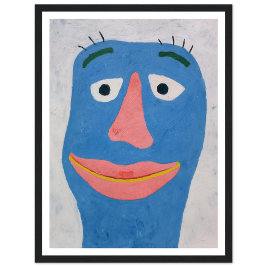 Blue - Framed Poster - 30x40 cm / 12x16″ - Black frame