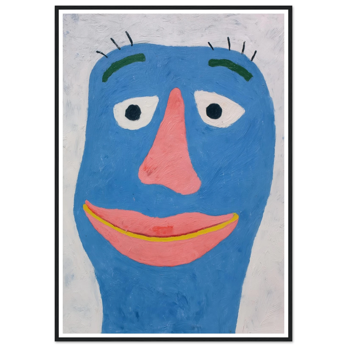 Blue - Framed Poster - 30x40 cm / 12x16″ - Black frame