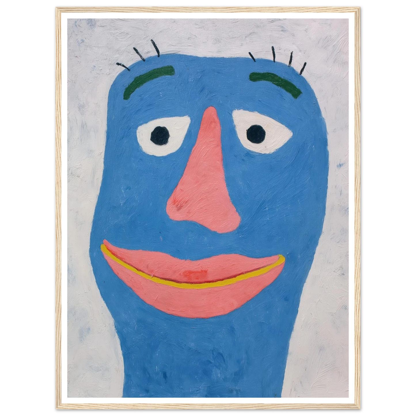 Blue - Framed Poster - 30x40 cm / 12x16″ - Black frame