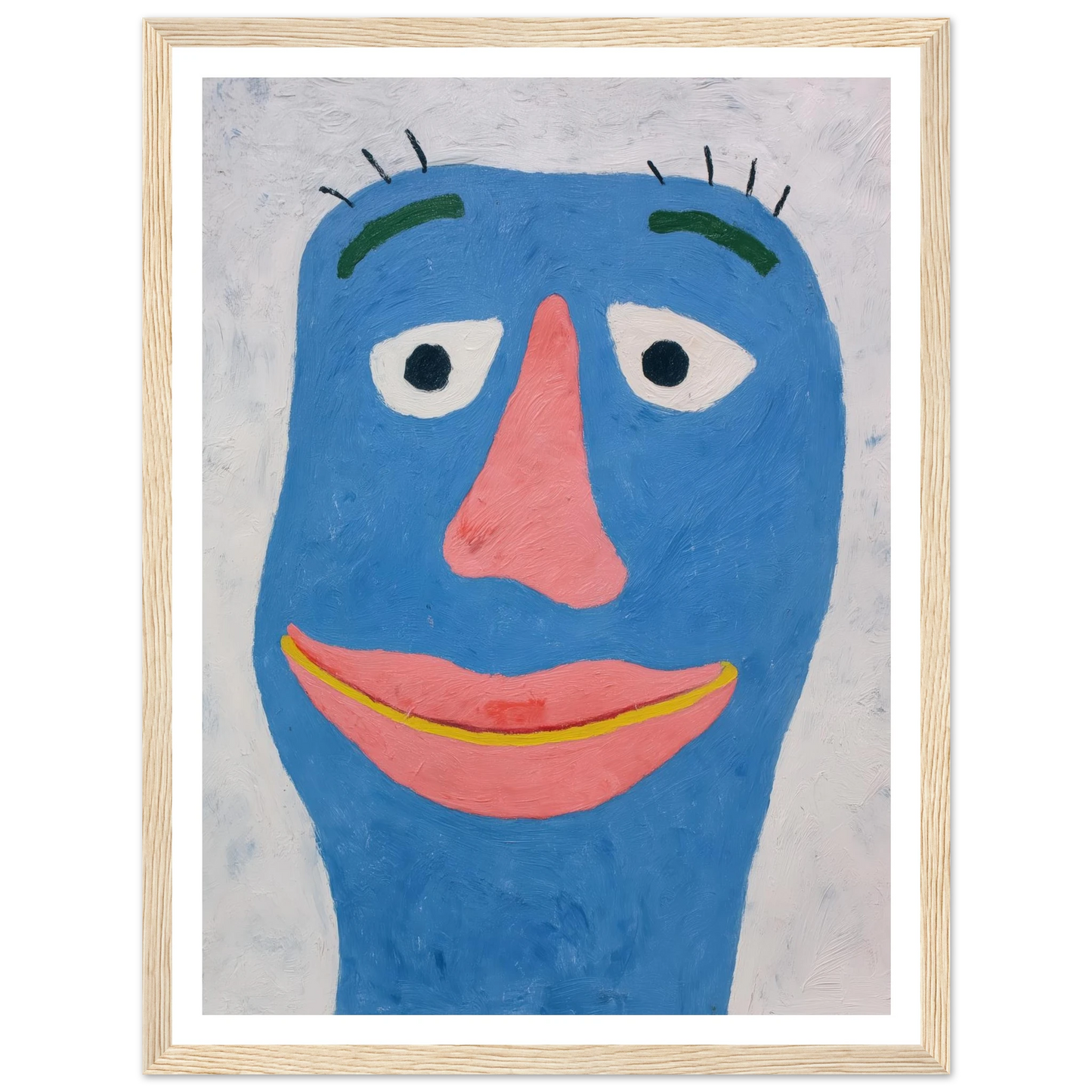 Blue - Framed Poster - 30x40 cm / 12x16″ - Black frame