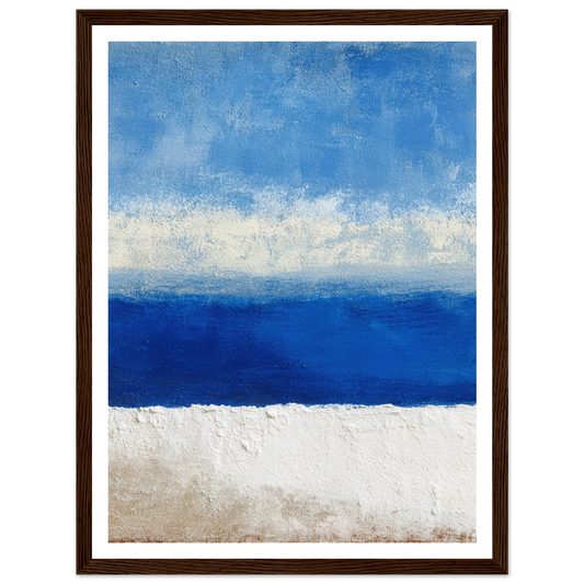 Blue Screen Static - Framed Poster - 30x40 cm / 12x16″ - Black frame