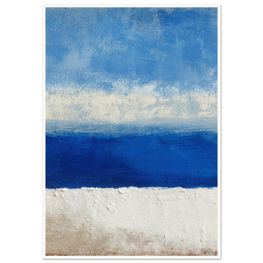 Blue Screen Static - Framed Poster - 30x40 cm / 12x16″ - Black frame