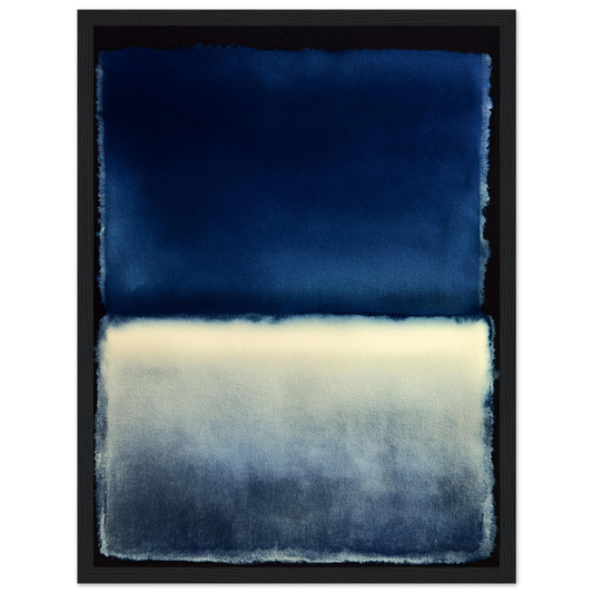 Blue Wash - Framed Poster - 30x40 cm / 12x16″ - Black frame