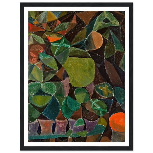 Blumensteg (1913) Art Print | Paul Klee - Framed Poster - 30x40 cm / 12x16″ - Black frame
