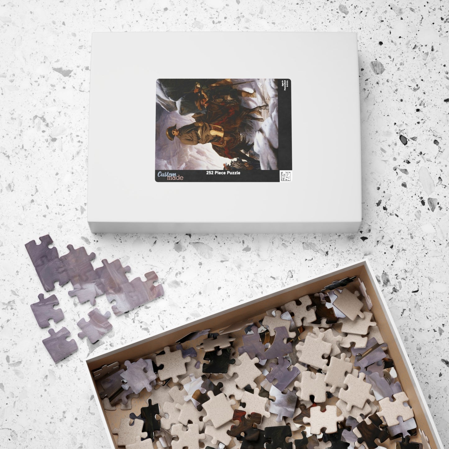 Bonaparte Crossing the Alps Puzzle | Paul Delaroche - - 252 pcs (Vertical) - 