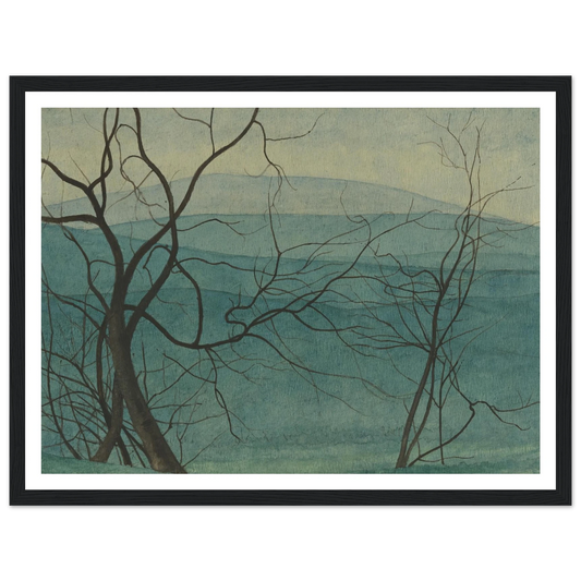 Boomtakken (1940) Art Print | Leon Spilliaert - Framed Poster - 30x40 cm / 12x16″ - Black frame