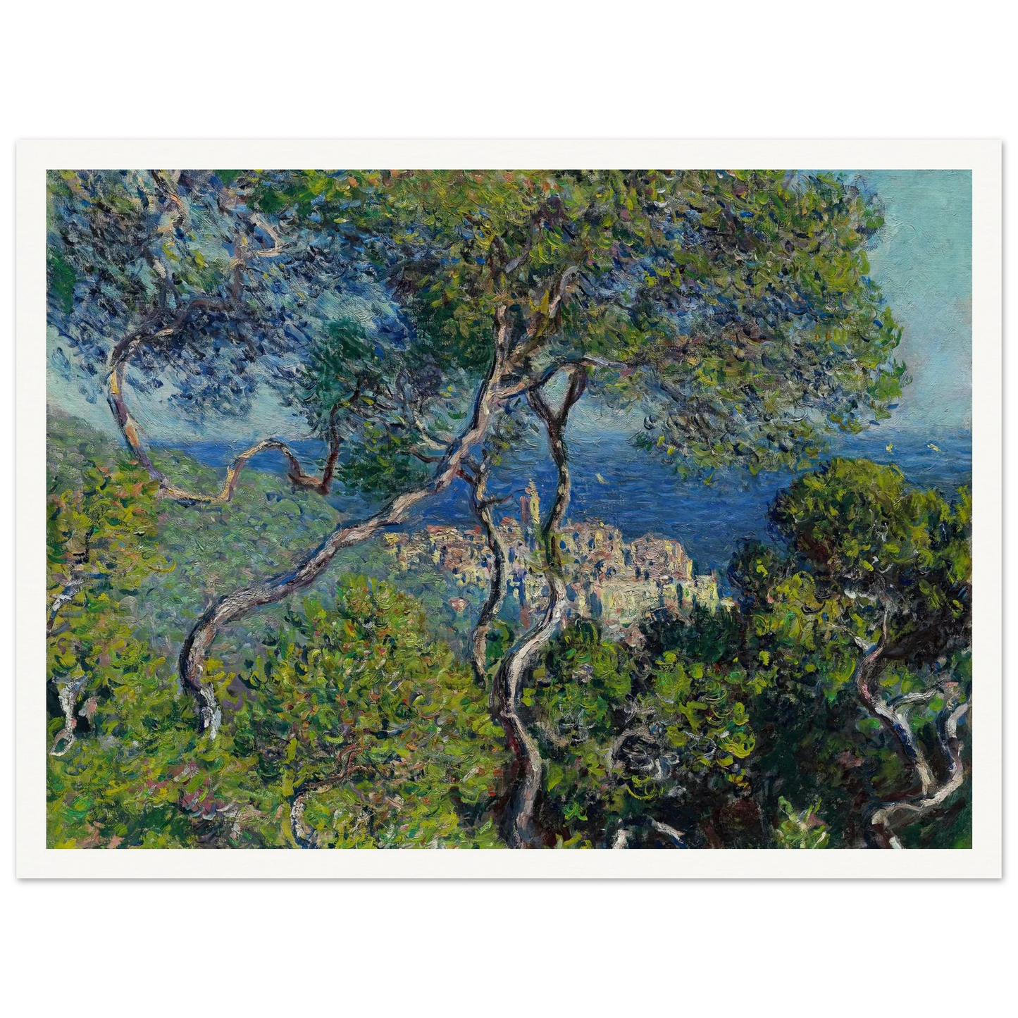 Bordighera (1884) Art Print | Claude Monet - Framed Poster - 30x40 cm / 12x16″ - Black frame